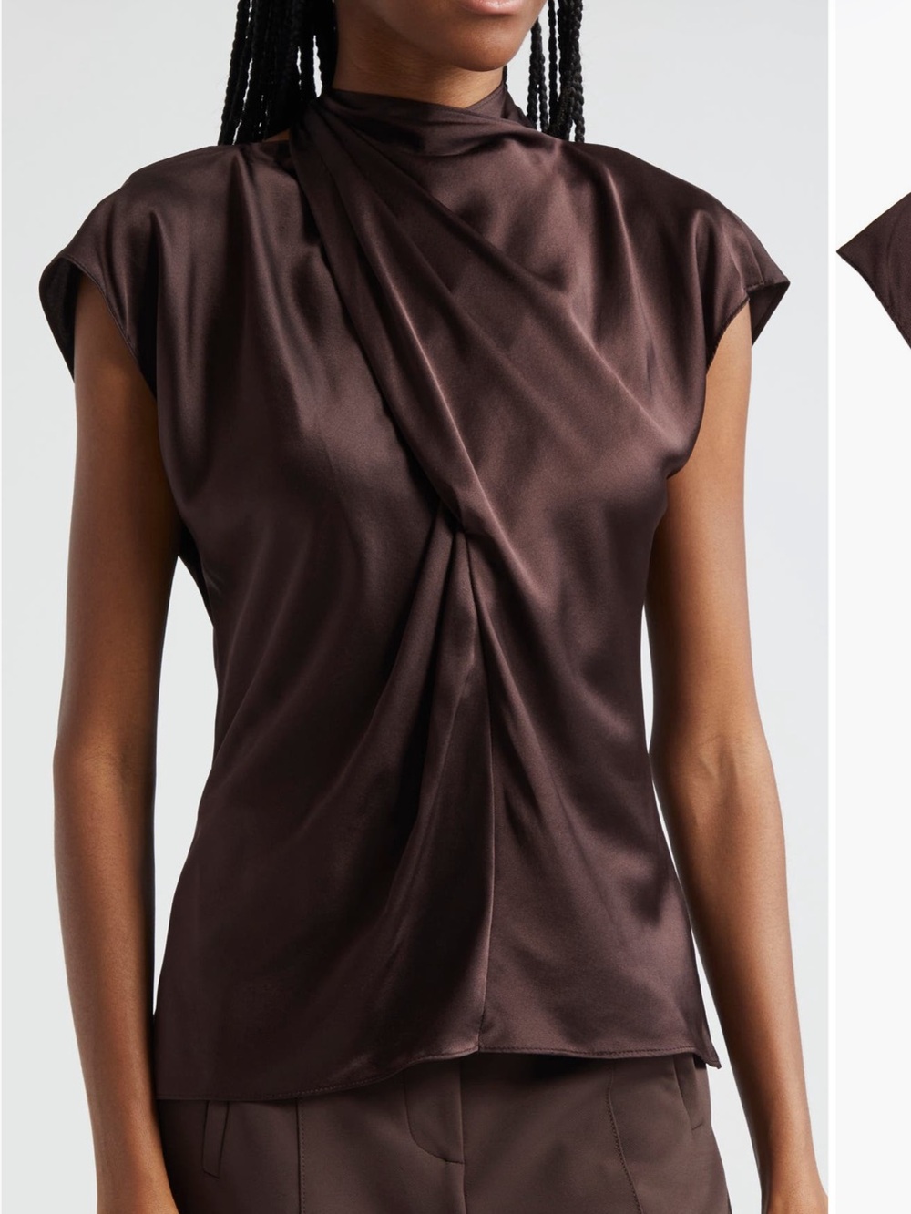 Veronica Beard Leilani Tie Neck Blouse